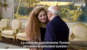 La militante Tamimi rencontre le président tunisien