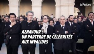 Charles Aznavour : parterre de célébrités pour l'hommage aux Invalides