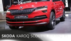 Skoda Karoq Scout et Kodiaq RS en direct du Mondial de Paris 2018