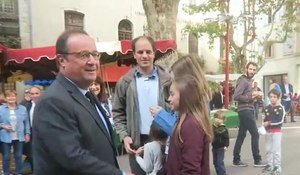 François Hollande en dédicace à Manosque