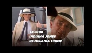 En Egypte, la tenue de Melania Trump n'est pas sans rappeler ce personnage d'Indiana Jones