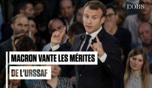 Macron : "Votre amie, c'est l'Urssaf'