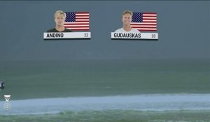 Adrénaline - Surf : Résumé de la série 10 du round 3  du Quiksilver Pro France 2018 entre Kolohe Andino et Patrick Gudauskas