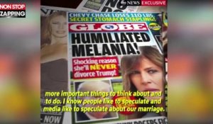 Donald Trump infidèle ? Melania Trump répond aux rumeurs (Vidéo)