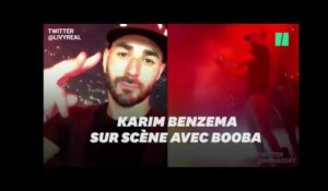Booba a invité Karim Benzema et d'autres amis pour mettre le feu à son concert à la Défense Arena