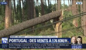 La tempête Leslie a frappé le Portugal avec des vents à plus de 170 km/h