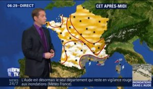 Des éclaircies sur le nord de la France mais toujours des perturbations dans le sud-est