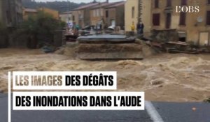 Les images des dégâts des inondations dans l'Aude