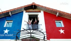 Val-d'Oise : la maison repeinte en bleu blanc rouge fait sensation