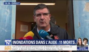 Inondations dans l'Aude: le maire de Trèbes évoque un bilan d'"au moins 6 morts" dans la commune