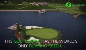 Pour jouer sur ce golf flottant vous devez avoir un bateau