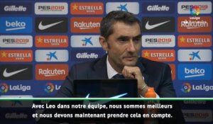 9e j. - Valverde : "Messi, une perte très importante"