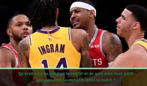 Lakers/Rockets - LeBron : "La bagarre ? Je n'ai rien vu"