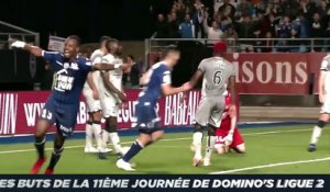 Les buts de la 11ème journée de Domino's Ligue 2