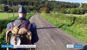 Centenaire du 11-Novembre : il marche 400 km habillé en poilu