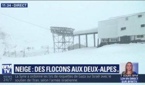 La neige est arrivée à la station des Deux-Alpes