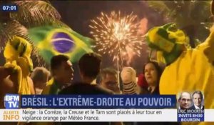 Acclamations, feu d'artifice... des images de liesse à Rio après la victoire de Jair Bolsonaro