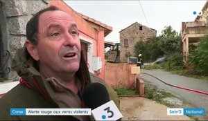 La Corse balayée et soufflée par la tempête Adrian