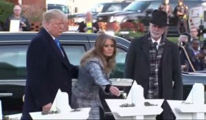 À Pittsburgh, Donald Trump rend hommage aux onze victimes de l'attaque contre une synagogue