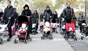 Paris : une marche funèbre de poussettes contre l’air pollué