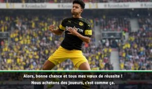 Transferts - Guardiola : "Nous avons essayé de garder Sancho"