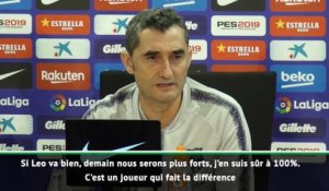 Valverde : "Nous devons être prudents avec Messi"