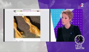 Marlène Schiappa donne des mèches de ses cheveux aux victimes du cancer