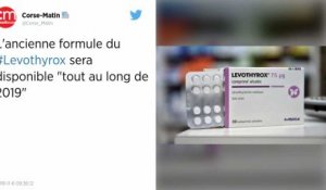 Levothyrox. L'ancienne formule sera disponible « tout au long de l'année 2019 ».