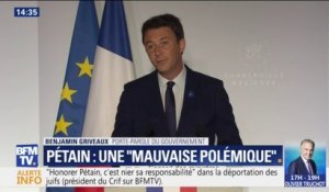 Pétain: Griveaux dénonce une "mauvaise polémique" et cite de Gaulle