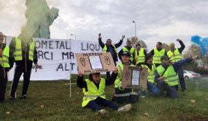 La manifestation des salariés d'Eurométal à Colmar