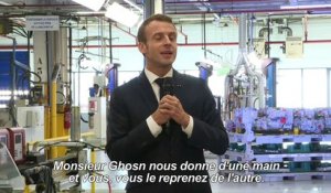 Macron se défend face à un ouvrier de Renault