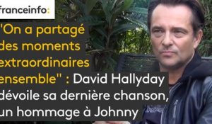"On a partagé des moments extraordinaires ensemble" : David Hallyday dévoile sa dernière chanson, un hommage à Johnny