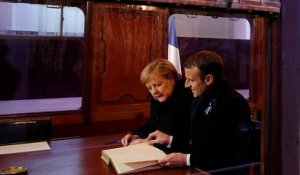 Macron et Merkel commémorent le centenaire de l'armistice de 1918