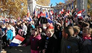 Cérémonie du 11 Novembre au monument aux morts des Allées à Vesoul.