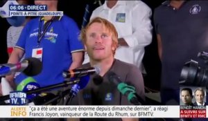 Route du Rhum: battu sur le fil par Francis Joyon, François Gabart évoque "une belle compétition"