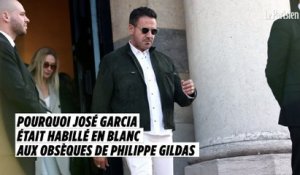 Obsèques de Philippe Gildas : José Garcia nous explique pourquoi il était habillé en blanc