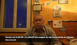 Travaux en série sur la RD 80 : Le collectif des usagers du cap Corse monte au créneau.