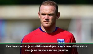 Angleterre - Rooney : "Je ne me mets aucune pression"