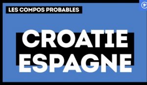Croatie - Espagne : les compositions probables