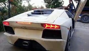 Un thaïlandais passionné de belles voitures s'est fabriqué sa propre Lamborghini