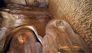 Egypte : découverte d'une tombe près des pyramides de Gizeh
