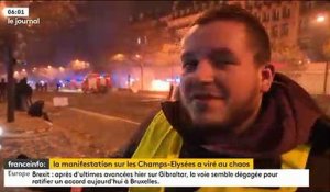 Gilets jaunes : Après les incidents violents d'hier, le bilan en image ce dimanche matin sur les Champs Elysées