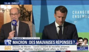 Discours de Macron : pour Éric Woerth (LR) le gouvernement "crée une France fracturée"