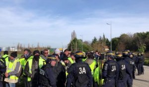 Gilets jaunes : évacuation du dépôt de Leroy Merlin à Portes-lès-Valence