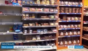 "Gilets jaunes" : des pénuries de denrées dans les supermarchés