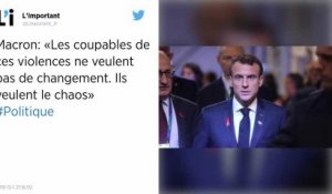 Gilets jaunes. « Les coupables de ces violences ne veulent pas de changement », déclare Macron