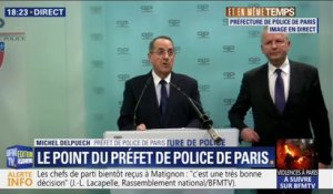 Heurts à Paris: le préfet de police évoque des violences d'une gravité "sans précédent"