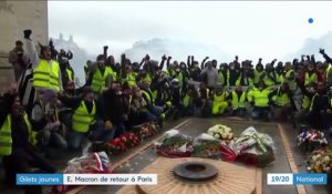"Gilets jaunes" : Emmanuel Macron se rend sur les lieux des violences