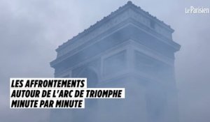 Les affrontements autour de l'Arc de Triomphe minute par minute