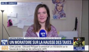 Moratoire: la porte-parole des gilets jaunes du Val d'Oise attend "des gestes plus concrets"